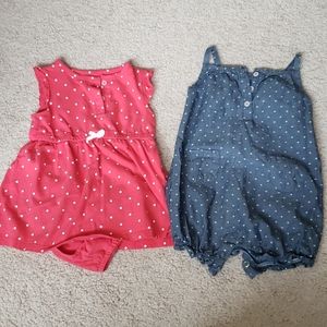 Baby Red, White and Blue Outfits